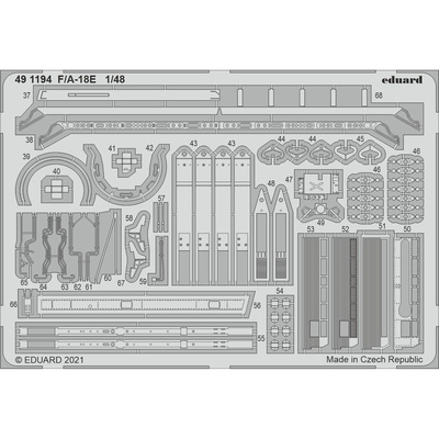 491194 Eduard 1/48 Фототравление для F/ A-18E