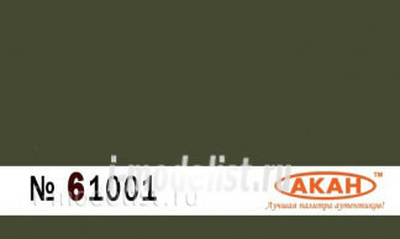 61001 akan RAL: 6003 Olive green (Olivgrün) camouflage armored vehicles (since 1943) or completely (since January 1945), as well as spots on the outfit; buttonholes , top caps, shoulder straps.