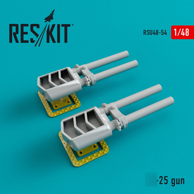 RSU48-0054 RESKIT 1/48 Авиапушки для C-25 (2 шт.)