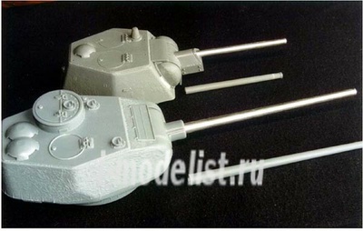 3502-2 Model Point 1/35 Ствол металлический 76 мм ствол Ф-34 с подвижной и неподвижной частями бронемаски. Танк тип 34-76