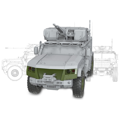 35287 Miniarm 1/35 Обновленная передняя радиаторная часть + оптика для Тайфун-4386