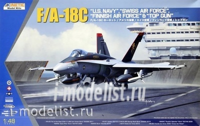 K48031 Kinetic 1/48 F/A-18C US Navy, Swiss AirForce, Finnish