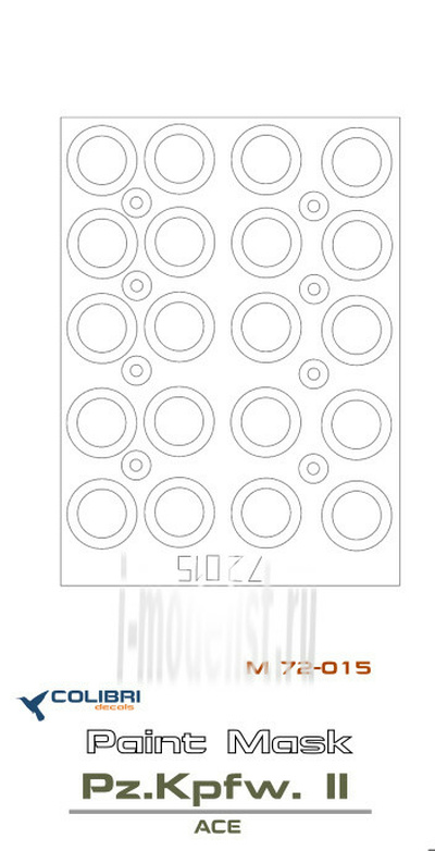 M72015 ColibriDecals 1/72 Маска для Pz.Kpfw. II (ACE)