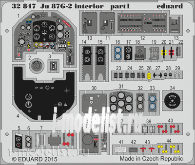 32847 Eduard 1/32 фототравление для Ju 87G-2 interior