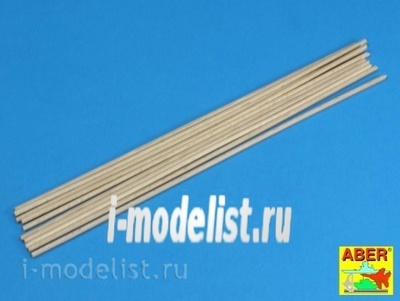 WR3 Aber Wood round rods O 3mm length 250mm x 10 pcs.