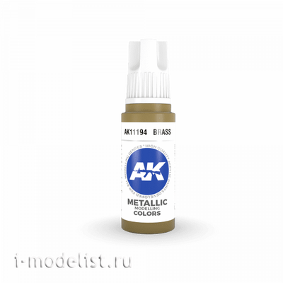 AK11194 AK Interactive Краска акриловая 3rd Generation латунь, 17 мл