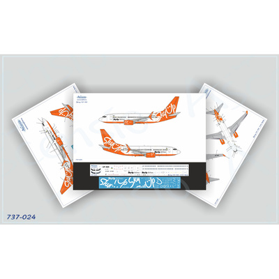 737-024 Ascensio 1/144 Декаль для 737-700 