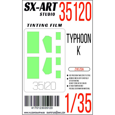 35120 SX-Art 1/35 Typhoon-K Tinting Film (Zvezda)