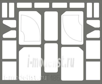XT185 Eduard 1/35 Маска для M 1070 Truck Tractor