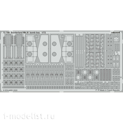 72708 Eduard 1/72 Фототравление дляS underland Mk. III, бомболюк