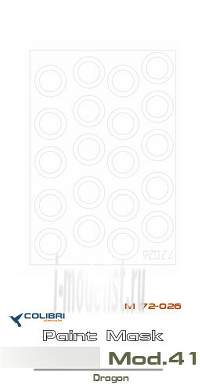 M72026 ColibriDecals 1/72 Маска для тип 34/76 Mod.41 (Dragon)