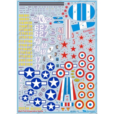 48046 Begemot 1/48 Decal Bell P-63 Kingcobra 