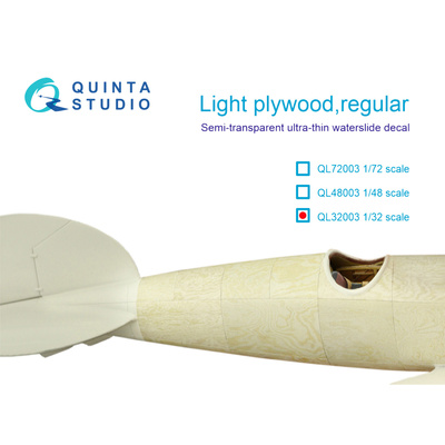 QL32003 Quinta Studio 1/32 Light plywood, plain