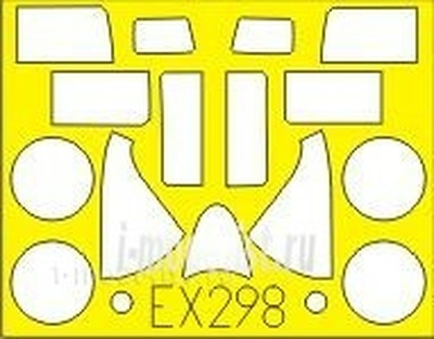 EX298 Eduard 1/48 Mask for the F6F-5