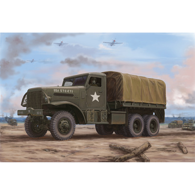 83801 HobbyBoss 1/35 Американский грузовик US White 666 Cargo (жёсткий верх)