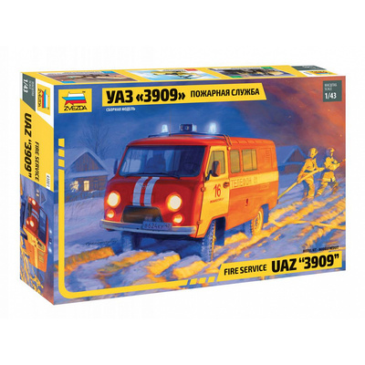 43001 Звезда 1/43 УАЗ «3909» Пожарная служба