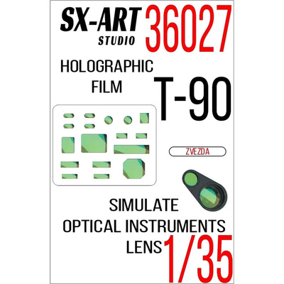 36027 SX-Art 1/35 Имитация смотровых приборов танка Т-90 зеленый (Звезда)