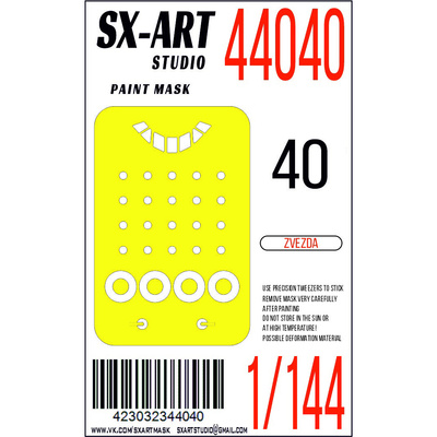 44040 SX-Art 1/144 Paint mask for the Zvezda model, art. 7030