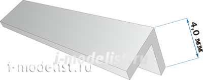 41638 ZIPmaket Пластиковый профиль уголок 4*4 длина 250 мм