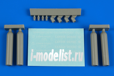 480 101 Aires 1/48 Набор дополнений для Compressed gas bottles - carbon dioxide