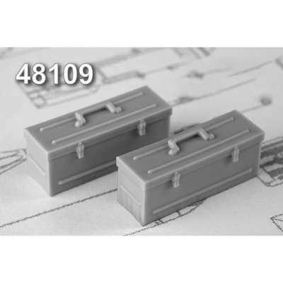 AMG48109 Amigo Models 1/48 Инструментальный ящик (в комплекте два ящика)