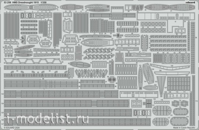 53258 Eduard 1/350 Фототравление для HMS Dreadnought 1915