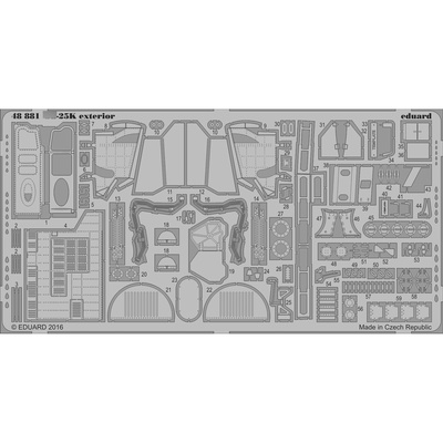 48881 Eduard 1/48 Фототравление для С-25К экстерьер