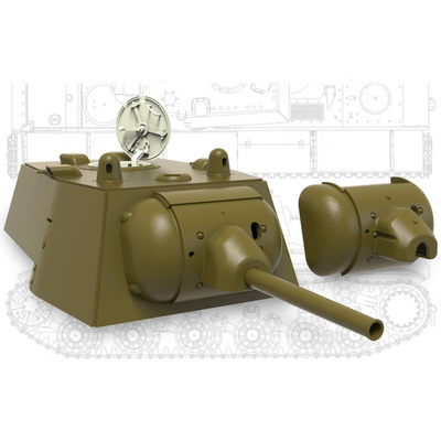 35241 Miniarm 1/35 КВ-1 Башня раннего типа, два варианта установки маски пушки (+ точенный ствол)