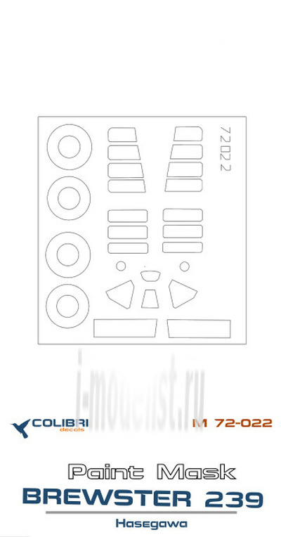 M72022 ColibriDecals 1/72 Маска для BW-239 Finnish (Hasegava)