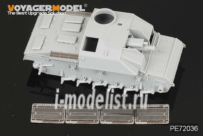 PE72036 Voyager Model 1/72 Фототравление для WWII German Pz.Kpfw.III Grills (4 pcs)