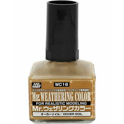 WC16 Gunze Sangyo Смывка MR. WEATHERING COLOR - Ocher Soil