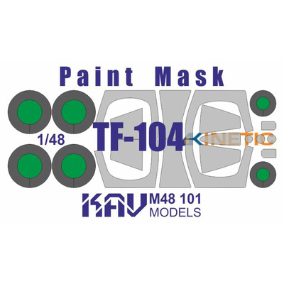 M48 101 KAV models 1/48 Окрасочная маска для модели TF-104 (Kinetic)