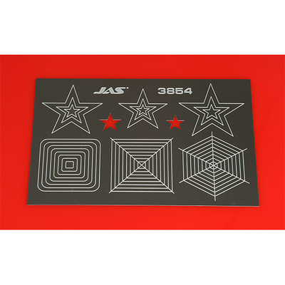 3854 JAS Stencil for cutting out the stars