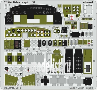 32944 Eduard 1/32 B-24 кабина
