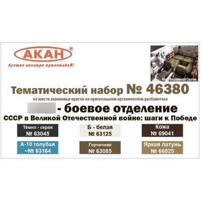46380 Акан Набор тематических красок 