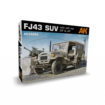 AK35004 AK Interactive 1/35 Внедорожник FJ43 с мягким верхом (Армия обороны Израиля и Ливанские вооруженные силы)