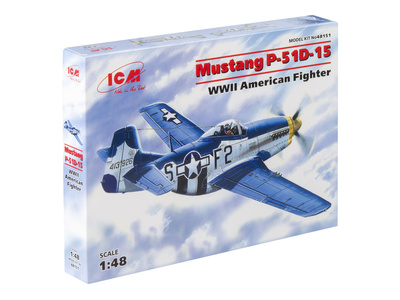 48151 ICM 1/48 Американский истребитель II МВ Мустанг P-51 Д-15 ВВС США