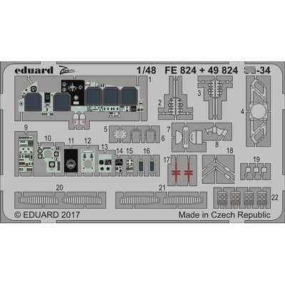 FE824 Eduard 1/48 Фототравление С-34