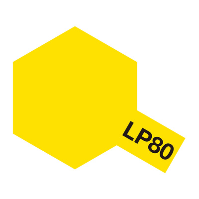82180 Tamiya LP-80 FLAT YELLOW (МАТОВАЯ ЖЕЛТАЯ) КРАСКА ЛАКОВАЯ, 10 МЛ.