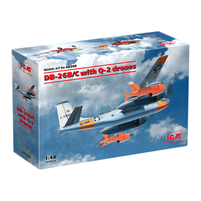 48286 ICM 1/48 Американский ударный самолет DB-26B/C с беспилотными самолетами Q-2