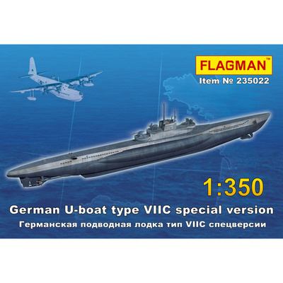 235022 Флагман 1/350 Немецкая подводная лодка тип VII C 