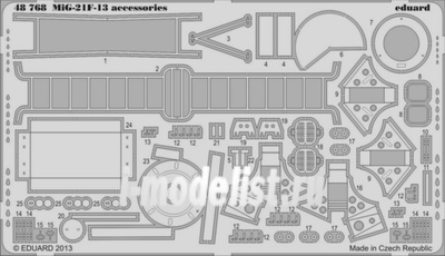 48768 Eduard 1/48 Фототравление MiGG-21F-13 accessories