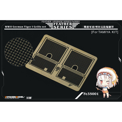FE35001 Voyager Model 1/35 Фототравление для WWII German Tiger I Grills set