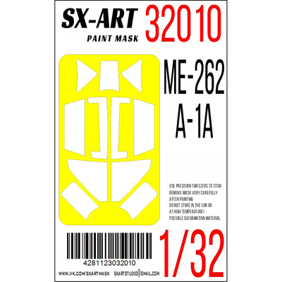 32010 SX-Art 1/32 Окрасочная маска Messerschmitt Me 262 A-1a (Трубач)