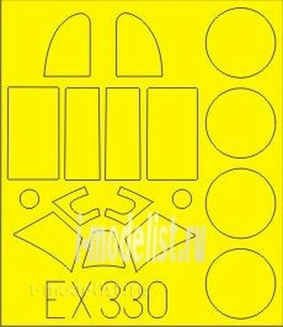 EX330 Eduard 1/48 Маска для Lavochkin La-5
