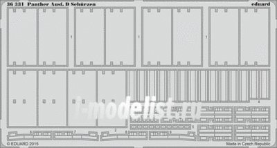 36331 Eduard 1/35 Фототравление для Panther Ausf. D Schurzen