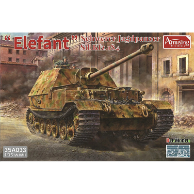 35A033 Amusing Hobby 1/35 Самоходное орудие ELEFANT (интерьер + циммерит)