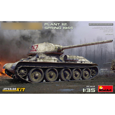 35294 MiniArt 1/35 Soviet tank 34/85 factory 112 with interior. Spring 1944