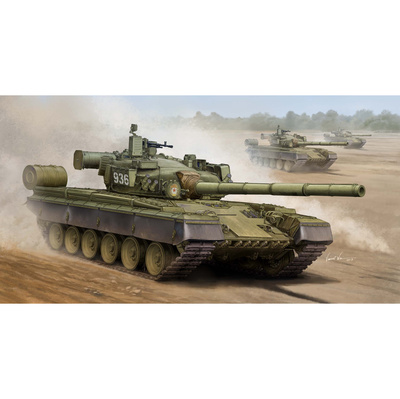 05565 Трубач 1/35 Российский танк Т-80Б (по лицензии ОмскТрансМаш)