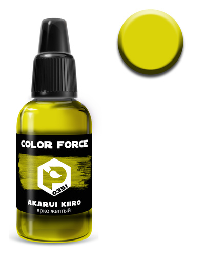 арт.0351 Pacific88 Краска для аэрографии Color Force Ярко-желтый 